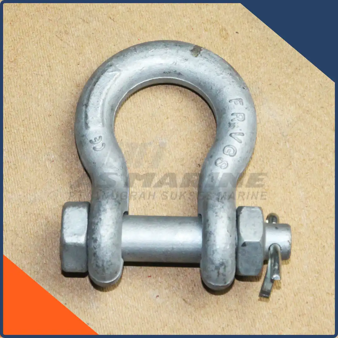 Bow Shackle / Segel Omega G2130A Bolt & Nut Alloy 7/8 Inch 6.5 Ton